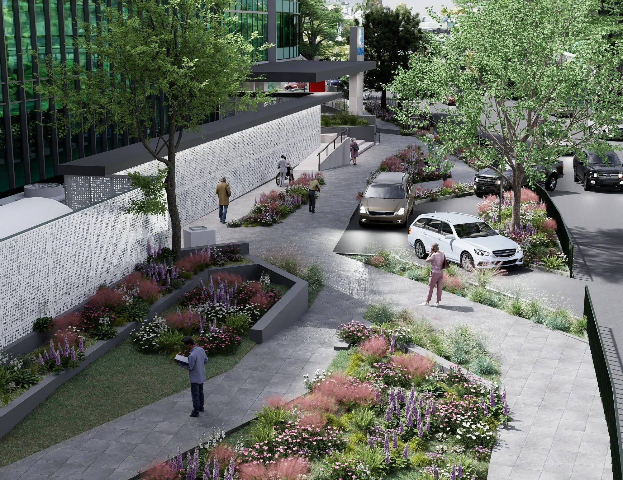 Render arquitectónico Indisa Conquistadores · Moreno·Sosa