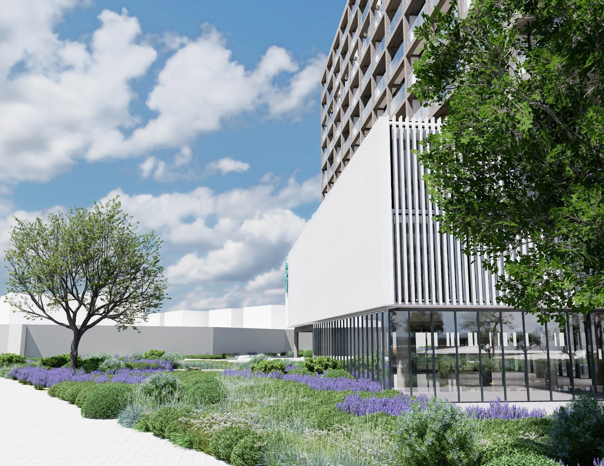 Render arquitectónico Indisa Maipu · Moreno·Sosa