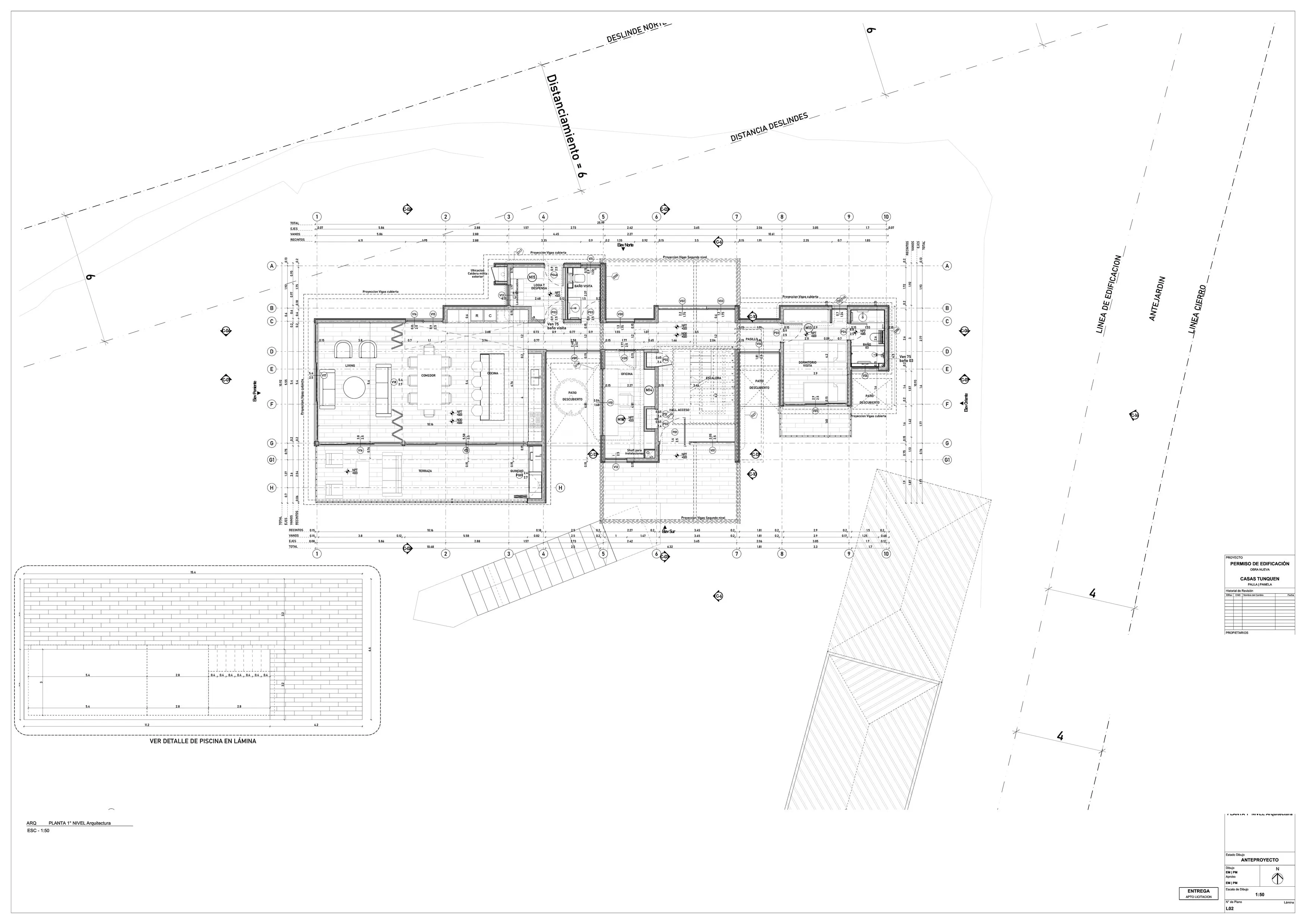 Casas Tunquén — Planimetría 1
